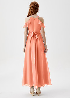 Azazie Chaya Junior Sunset A-Line Off the Shoulder Chiffon Dress image2