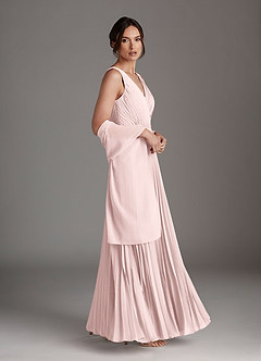 Azazie Kris Final Sale Black A-Line Sequins Chiffon Dress image10
