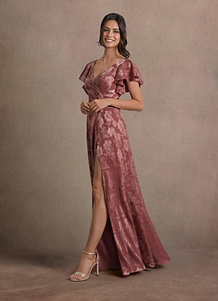 Vestido Vintage Rosa Largo Taleen image4