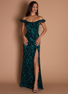 Maxi jurk Carly Teal Green image10