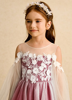 Azazie Zimi Flower Girl Klänningar Klänning Balklänning i Tyll Sweetheart halsringning image9