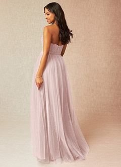 Azazie Roni Bridesmaid Dresses Blushing Pink A-Line Sweetheart Neckline Tulle Convertible Dress image3