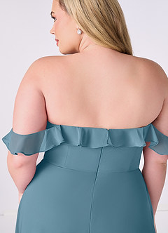 Barbie ♥ Azazie Final Sale Bermuda A-Line Off the Shoulder Chiffon Convertible Dress image11