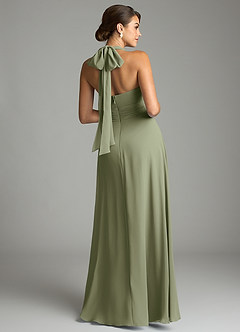 Azazie Tamira Suknie dla druhen Linia A Pofałdowany Szyfon Do ziemi Sukienka image8