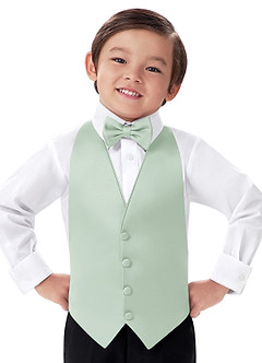 front Boy's Matte Satin Vest