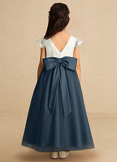 Azazie Pookie Flower Girl Dresses Neptune A-Line Lace Tulle Dress image5
