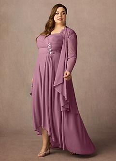 Azazie Anne Mother of the Bride Dresses Vintage Mauve Sheath Sweetheart Sequins Lace Dress image13