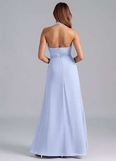 Azazie Odie Bridesmaid Dresses Ice A-Line Chiffon Dress image2