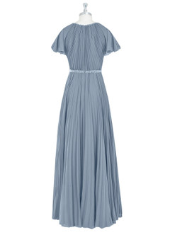 Azazie Kara Abiti da damigella modesti Abito A-Line Plissettato Chiffon Floor-Length image7