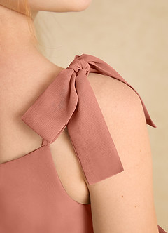 Azazie Jaci Sukienki dla dziewczynek sypiących kwiaty Linia A Pasek spaghetti Szyfon Długość kostki Sukienka image8