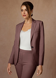 front Kennedy Expresso Blazer de performance à tissage raffiné