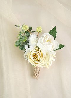 front Groomsmen Rustic Boutonniere