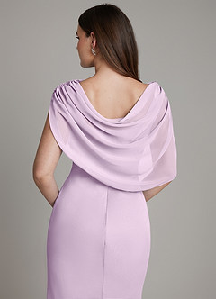 Azazie Hadley Robes de demoiselle d'honneur Robe Sirène en Mousseline de soie Plissé Frostiges Flieder image7