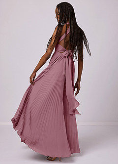 Barbie ♥ Azazie Bridesmaid Dresses Vintage Mauve A-Line Pleated Chiffon Dress image4
