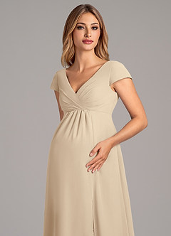 Azazie Allessia Final Sale A-Line Pleated Chiffon Floor-Length Dress image6