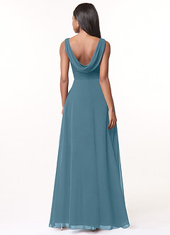 Azazie Karina Bridesmaid Dresses Bermuda A-Line Pleated Chiffon Dress image2