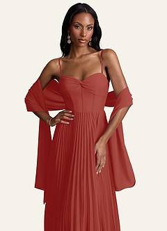 front Azazie Scialle In Chiffon Irlandese In Colori Coordinati