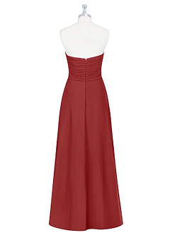 Azazie Arabella Allure Bridesmaid Dresses Rust A-Line Sweetheart Neckline Chiffon Convertible Dress image9
