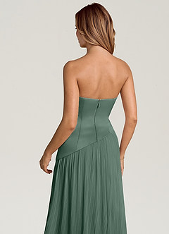 Azazie Tierney Jurken voor bruidsmeisjes Converteerbaar Jurk van Chiffon met A-Lijn Strapless Zeemos image5