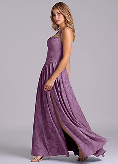 Azazie Francis Bridesmaid Dresses Wisteria A-Line Corset Floral Burnout Dress image5