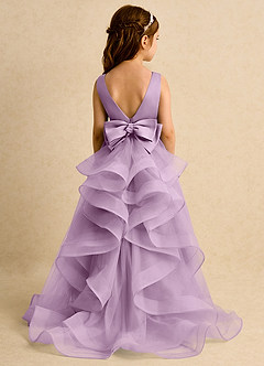 Azazie Lior Flower Girl Dresses Wisteria Ball-Gown Pleated Tulle Dress image7