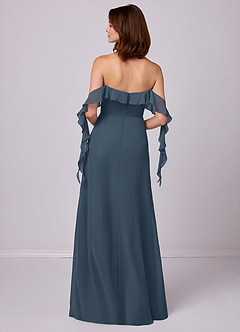 Barbie ♥ Azazie Bridesmaid Dresses Neptune A-Line Off the Shoulder Chiffon Convertible Dress image6