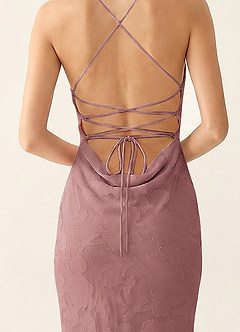 Natasha Dusty Pink Jacquard Corset Mermaid Prom Dress image7