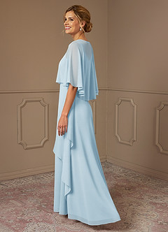 Azazie Bowie Mother of the Bride Dresses Sky Blue A-Line Chiffon Dress image3