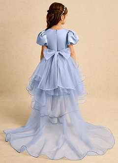 Azazie Cocoa Robe Demoiselle D'honneur Fillette Robe Princesse en Tulle Plissée Eis image7
