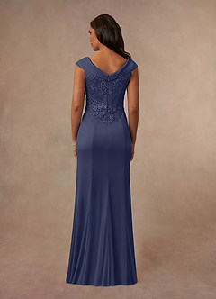 Azazie Calathea Mother of the Bride Dresses Stormy A-Line Lace Dress image3