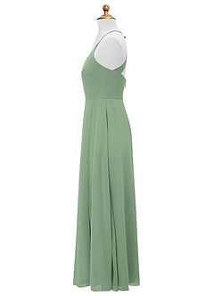 Azazie Davis Junior Jurk van Chiffon met A-Lijn Matcha image9