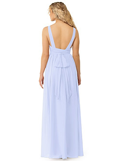 Azazie Kora Brautjungfernkleider A-Linie Plissee Chiffon Kleid Lavendel image2