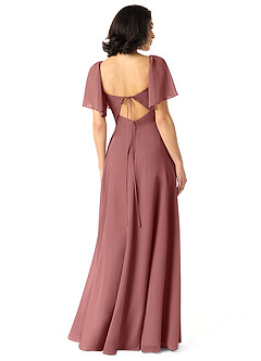 Azazie Chloe Bridesmaid Dresses Amethyst A-Line Sweetheart Neckline Chiffon Dress image2