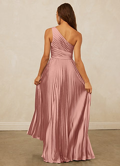 Christian Siriano Bridal for Azazie 1008 Bridesmaid Dresses Rosette A-Line One Shoulder Stretch Satin Dress image7