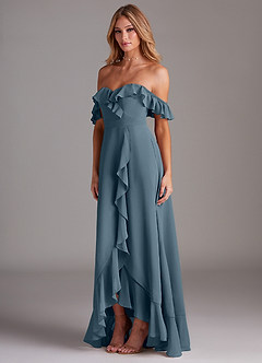 Azazie Lyra Bridesmaid Dresses Twilight A-Line Chiffon Convertible Dress image5
