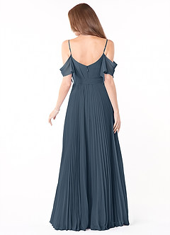 Azazie Lyney Bridesmaid Dresses Neptune A-Line Off the Shoulder Chiffon Dress image2