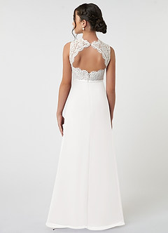 Azazie Rana Junior Klä av A-Line i Chiffong Spets image2