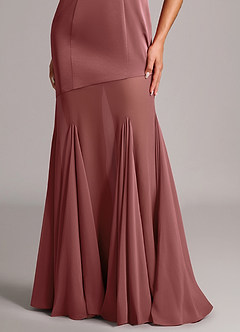 Azazie Uma Bridesmaid Dresses Amethyst Mermaid Strapless Chiffon Convertible Dress image6