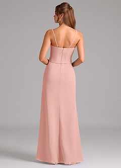 Azazie Jenine Bridesmaid Dresses Rosette Mermaid Strapless Chiffon Dress image7