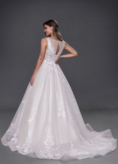 Azazie Sedona Wedding Dresses Ball-Gown Tulle Chapel Train Dress image2