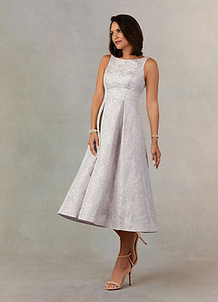 Upstudio Bisbee Final Sale A-Line Pleated Jacquard Midi Length Dress image3