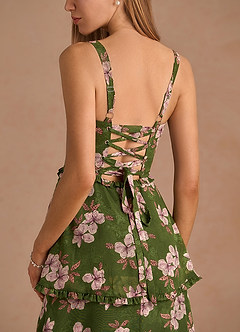 Magnolia Maxi Klänning Green Floral image5