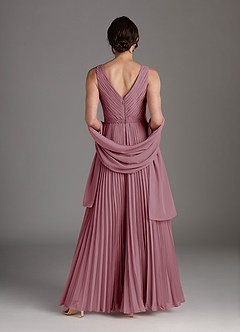 Azazie Kris Mother of the Bride Dresses Vintage Mauve A-Line Sequins Chiffon Dress image4