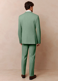 front James Matcha Structured Stretch Suit Jacket