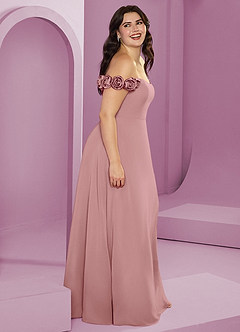 Barbie ♥ Azazie Bridesmaid Dresses Dusty Rose A-Line Off the Shoulder Chiffon Convertible Dress image15