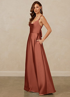 Christian Siriano Bridal for Azazie 1001 Bridesmaid Dresses Clay A-Line Sweetheart Neckline Stretch Satin Dress image4