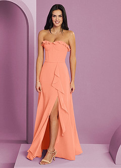 Barbie ♥ Azazie Bridesmaid Dresses Sunset A-Line Sweetheart Neckline Chiffon Dress image3