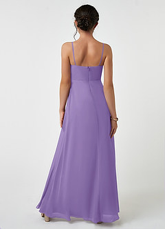 Azazie Collette Junior Tahiti A-Line Ruched Chiffon Dress image2