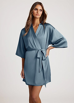 front 클래식 새틴 로브