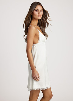 front Komplet szlafroka i sukienki z satyny koronkowej